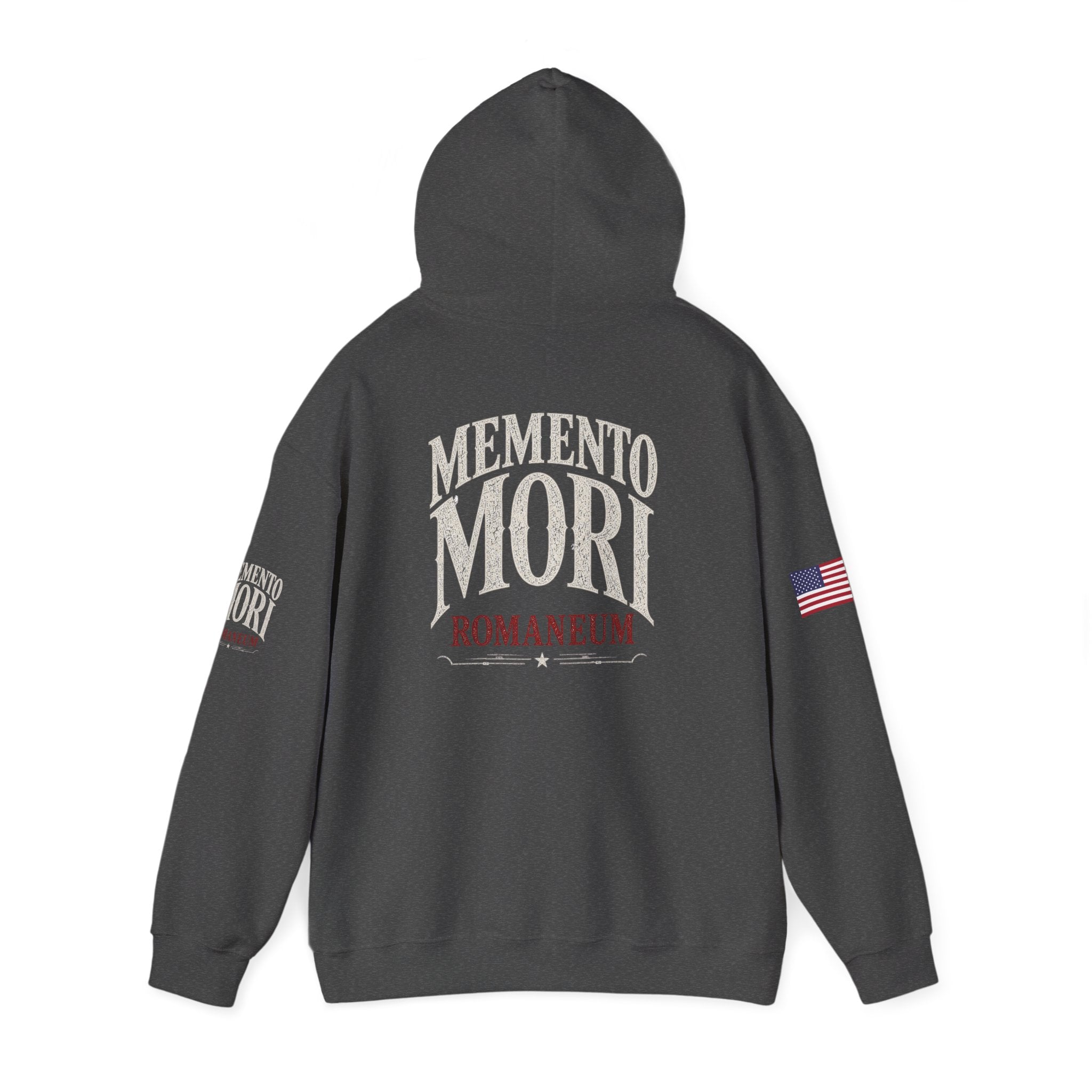 Memento Mori Hoodie — Romaneum Skull Graphic Pullover