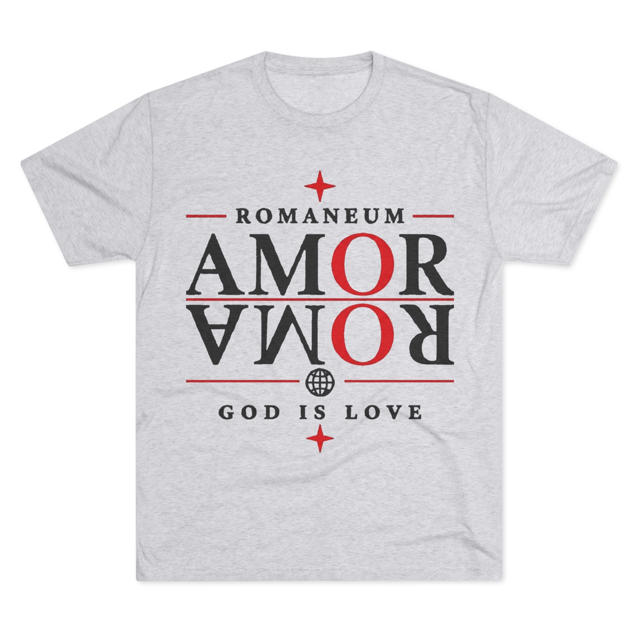 Romaneum "Amor Roma" Crew Tee – God Is Love Christian T-Shirt
