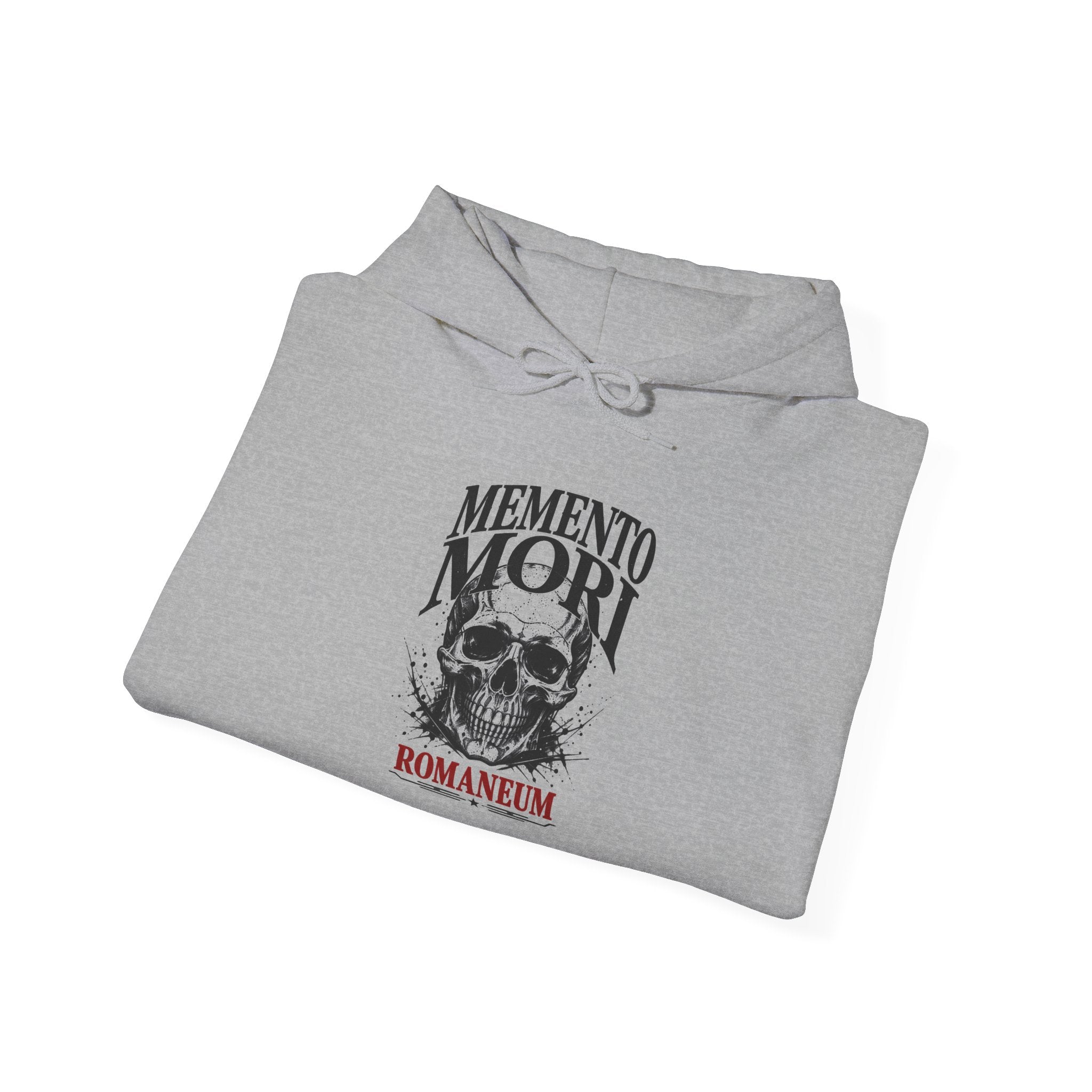 Memento Mori Hoodie — Romaneum Skull Graphic Pullover