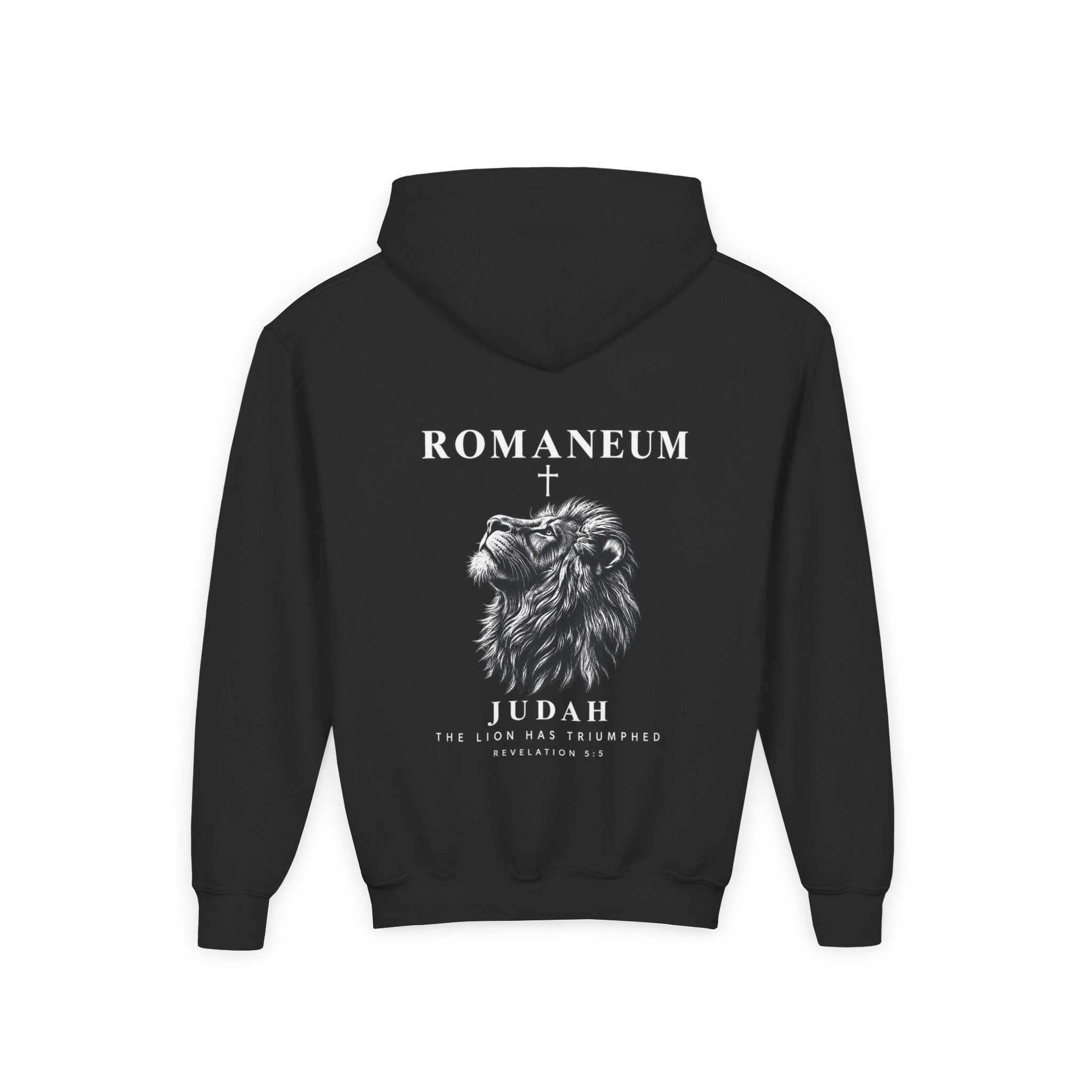 Romaneum Judah Lion Hoodie — Youth Graphic Sweatshirt
