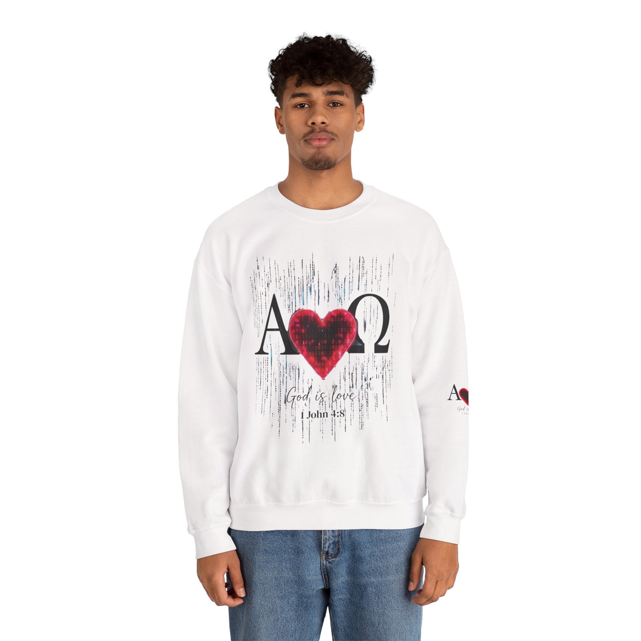 Alpha Omega Heart Sweatshirt ROMANEUM
