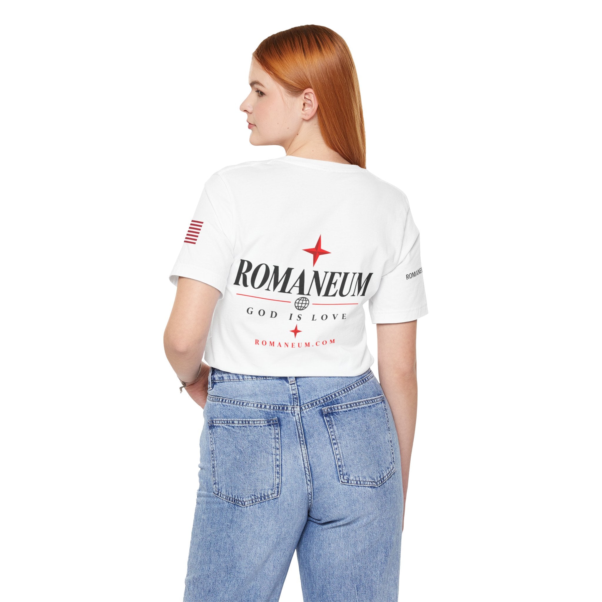 Romaneum 'AMOR/ROMA' God Is Love Graphic Tee
