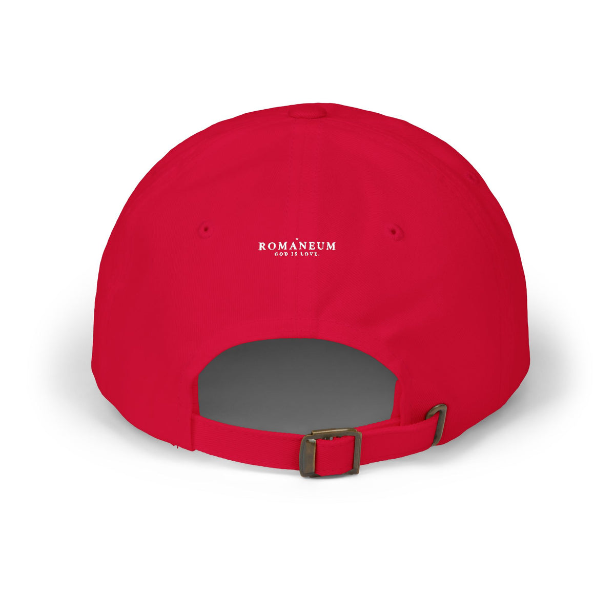 Christmas Alpha Omega Dad Cap — Romaneum Holiday Baseball Hat