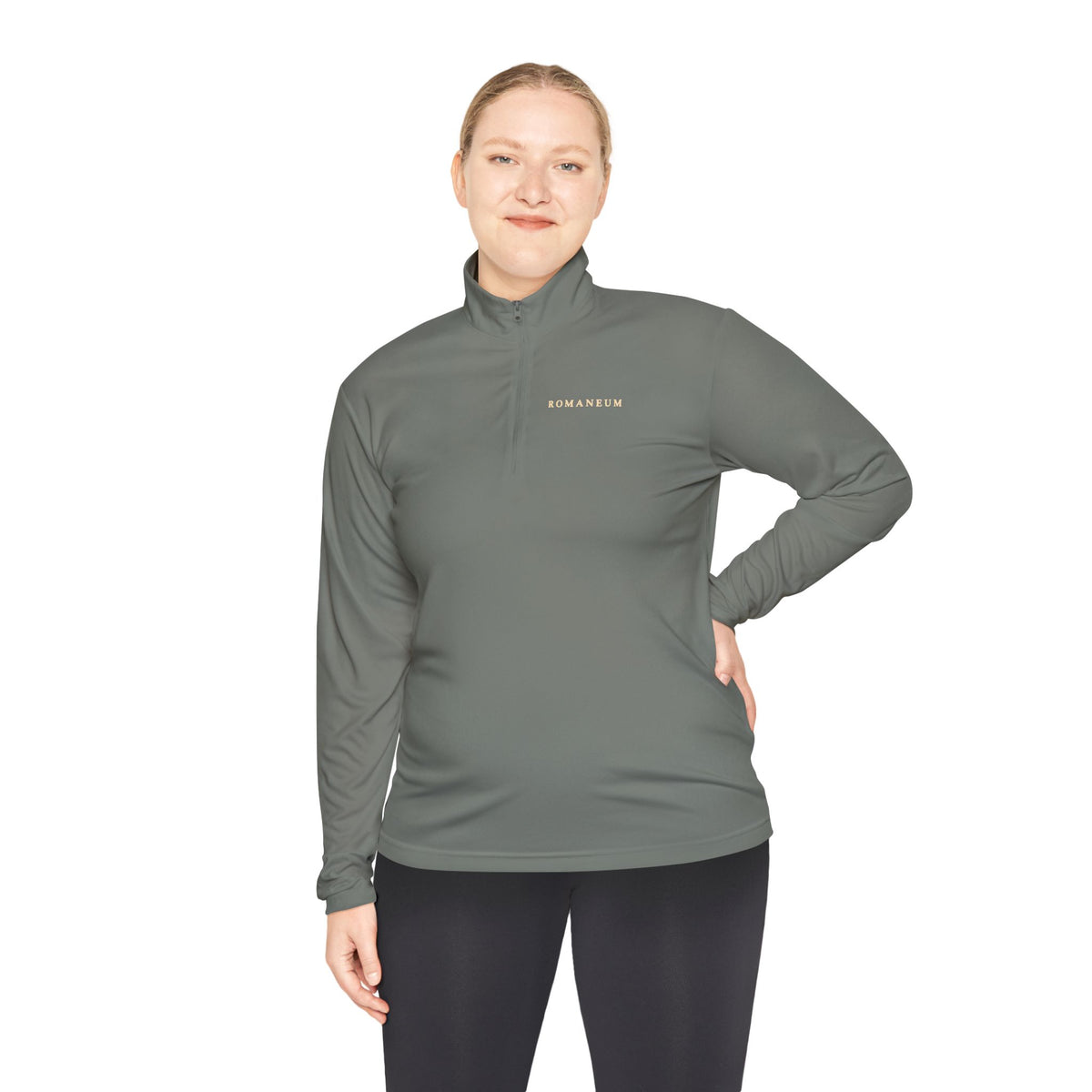 Quarter-Zip Pullover — Retro 'Conquerors Romaneum' Vintage Roman Graphic