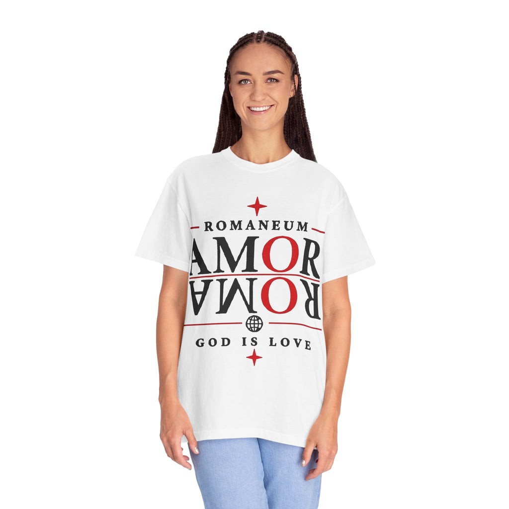 AMOR ROMA Tee — "God Is Love" Graphic T-Shirt