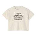Are You Coming to The Banquet? Boxy Tee — Romaneum Christian Graphic Shirt