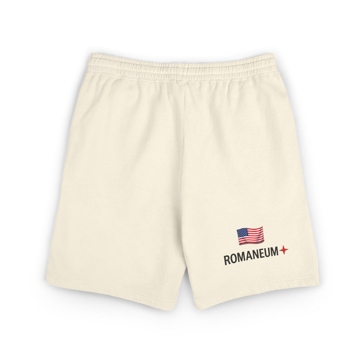Patriotic Eagle Sweat Shorts — 'Land of the Free' Graphic Cotton Fleece Shorts