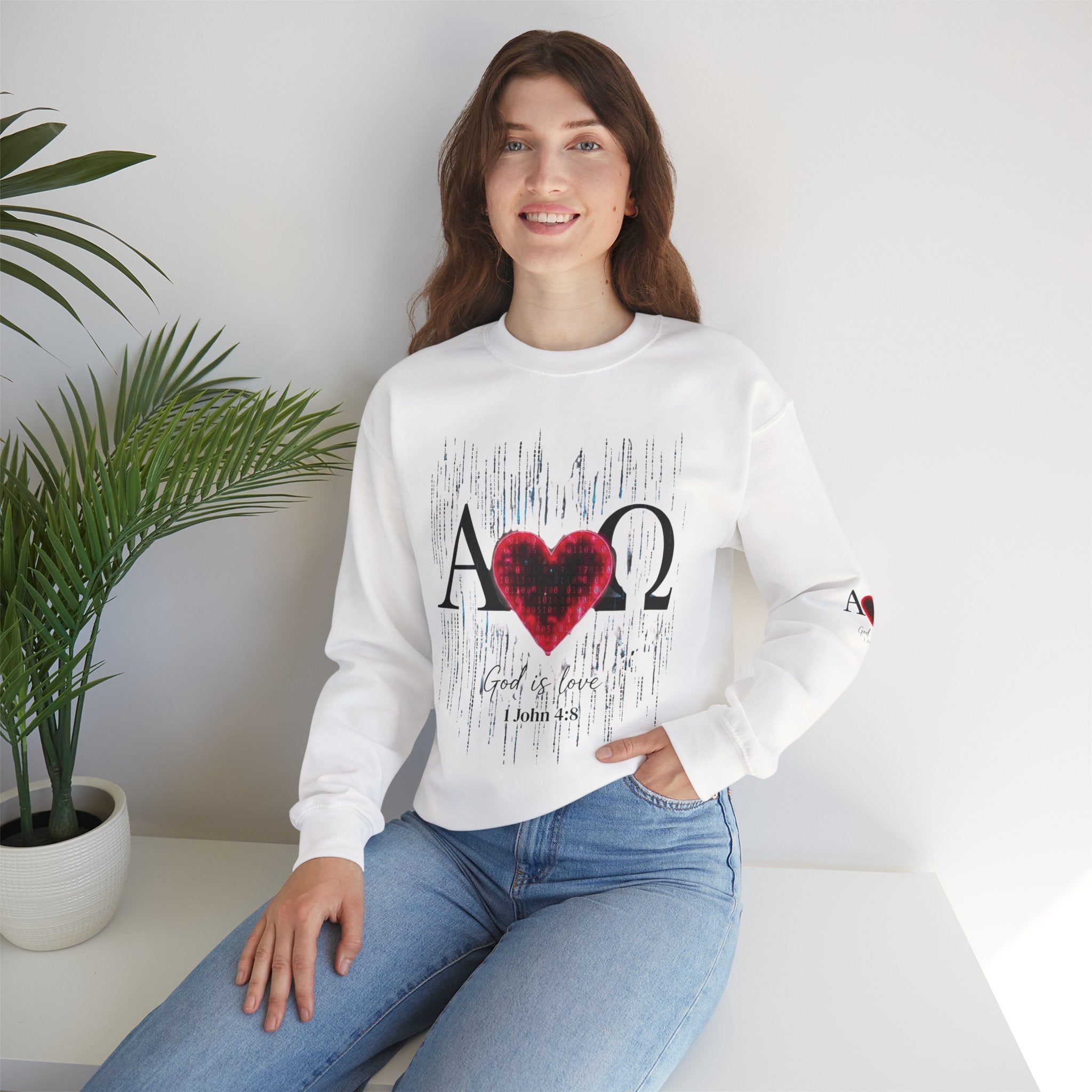 Alpha Omega Heart Sweatshirt ROMANEUM