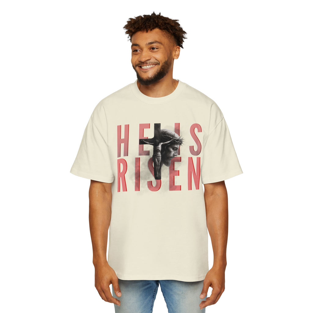 He Is Risen Christian Tee — Romaneum Matthew 28:6 Easter T‑Shirt