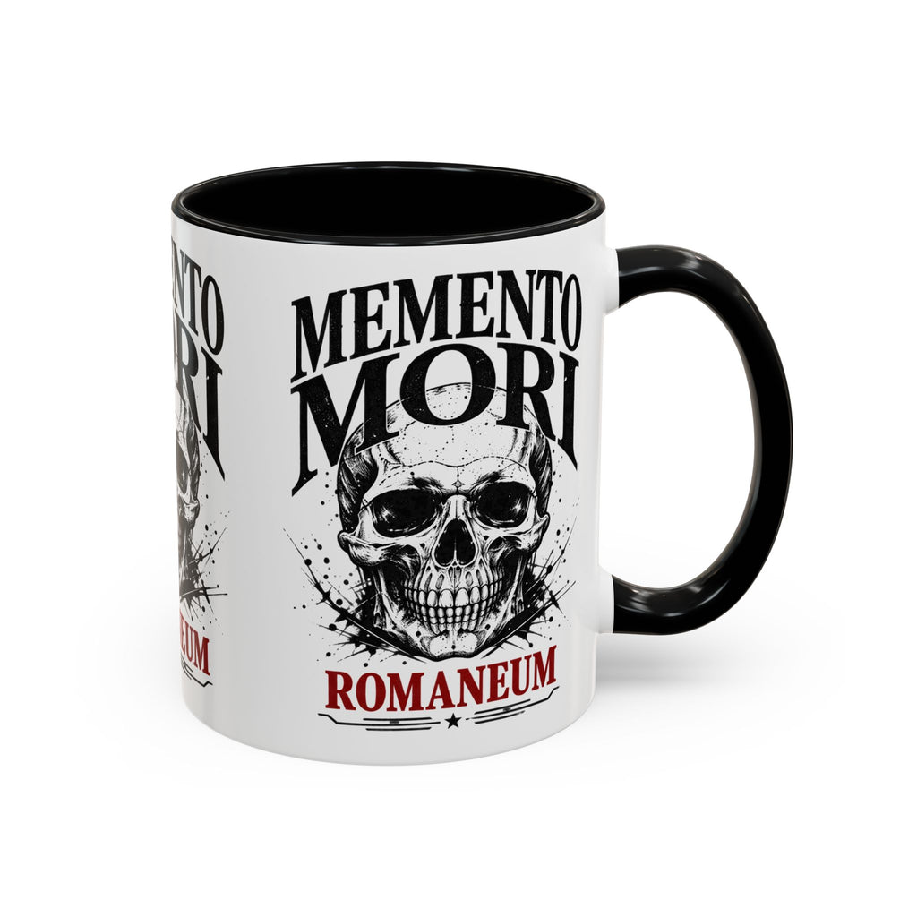 Romaneum Memento Mori Coffee Mug — Skull Accent Mug (11/15oz)
