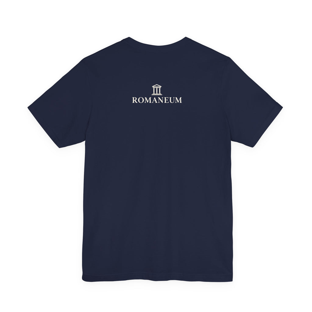 Romaneum Classic Logo T‑Shirt — Minimal Roman Architecture Tee