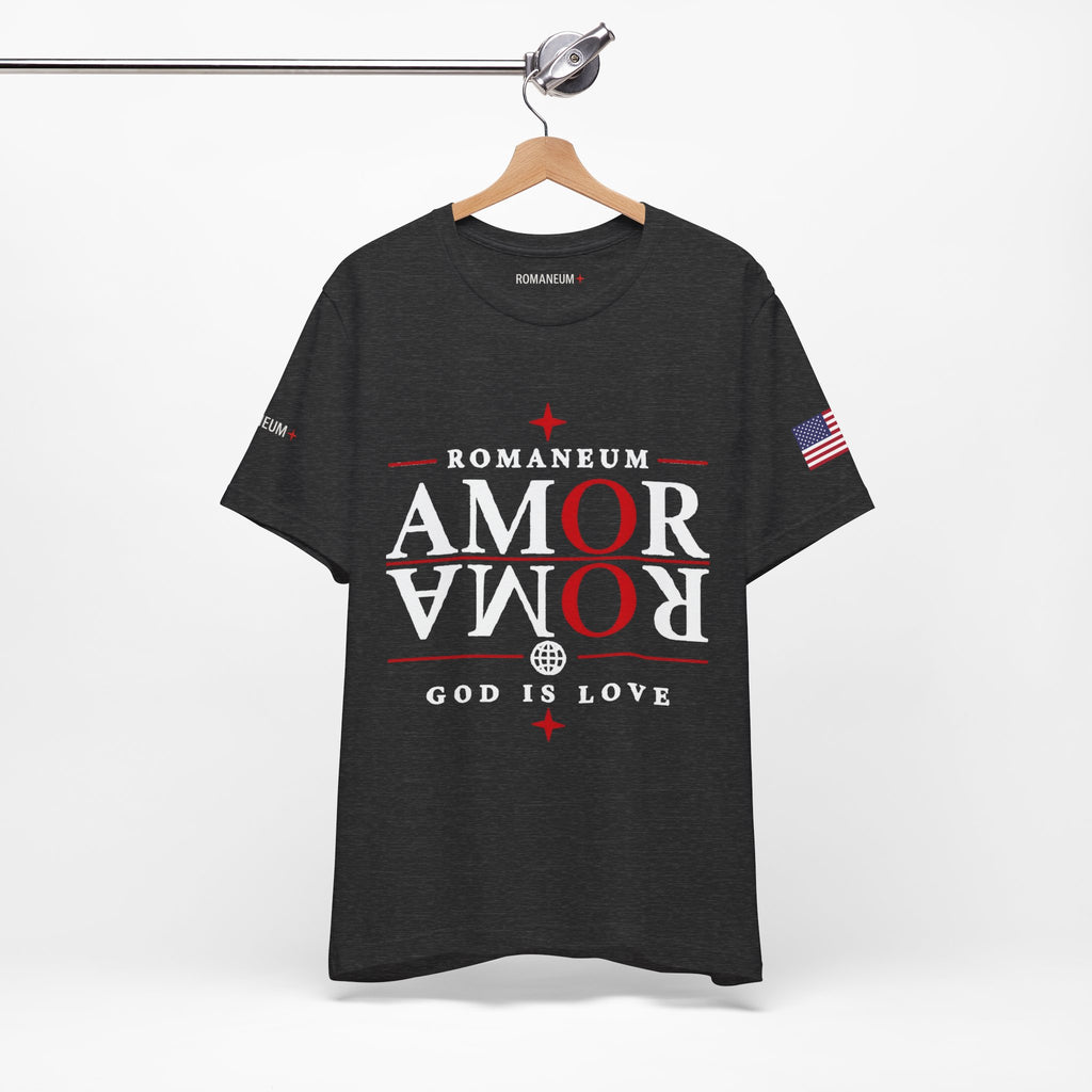 Romaneum 'AMOR/ROMA' God Is Love Graphic Tee