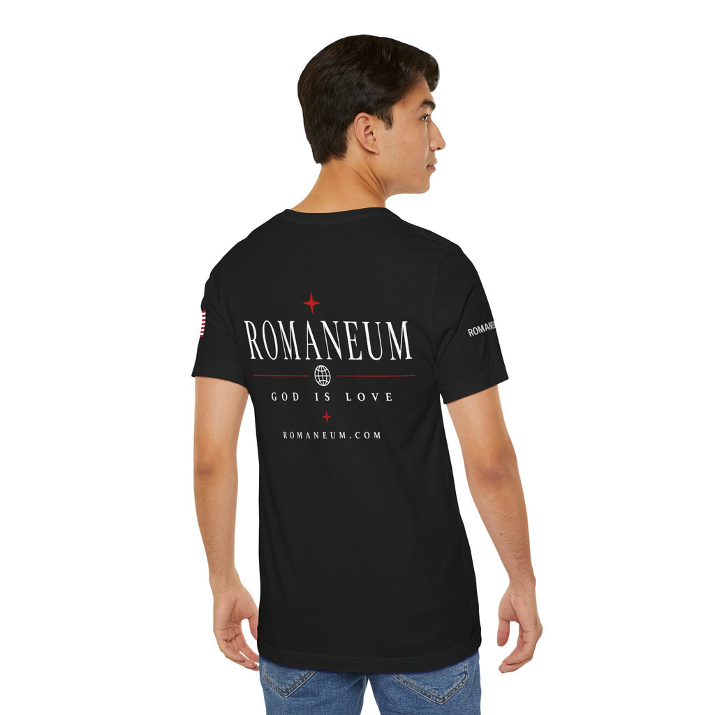 Romaneum 'AMOR/ROMA' God Is Love Graphic Tee
