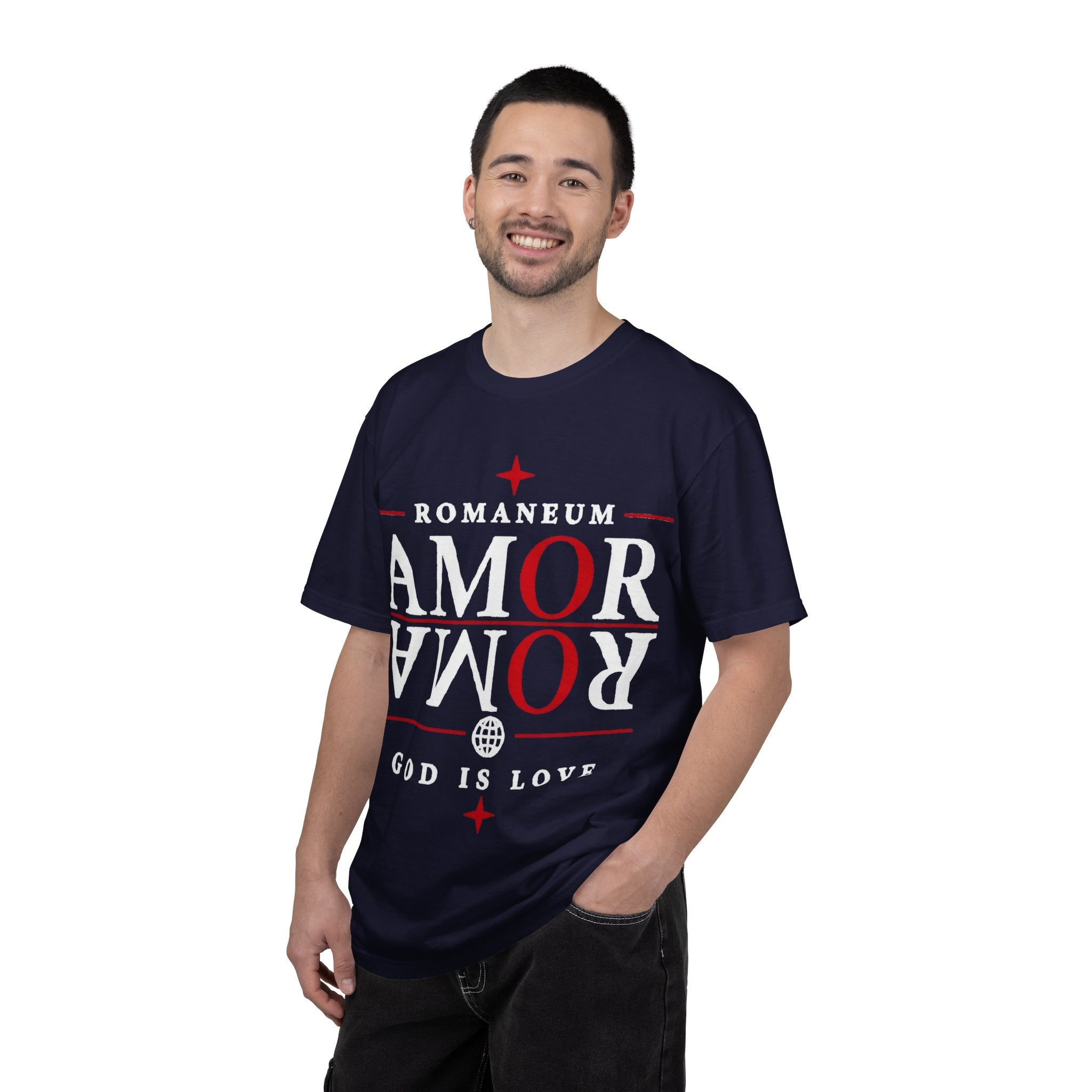 AMOR ROMA Tee — "God Is Love" Graphic T-Shirt