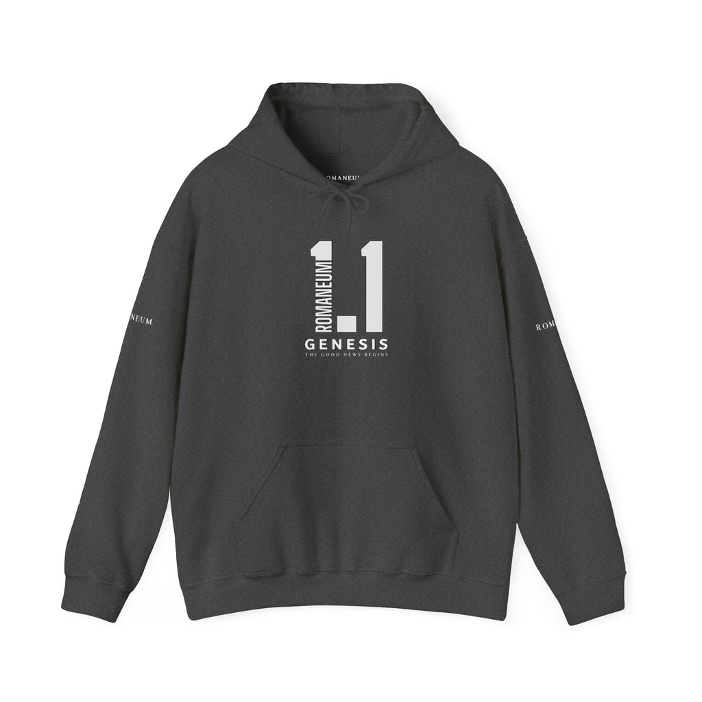 Genesis 1.1 Romaneum Hoodie – Minimalist Biblical Verse Pullover