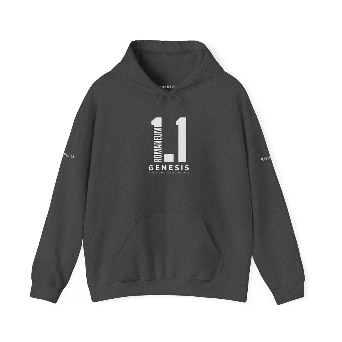 Genesis 1.1 Romaneum Hoodie – Minimalist Biblical Verse Pullover