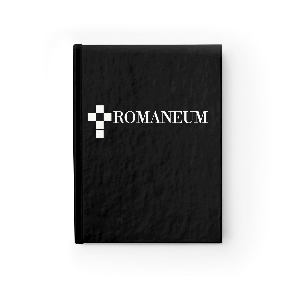 Romaneum Hardcover Journal — Black Logo Notebook