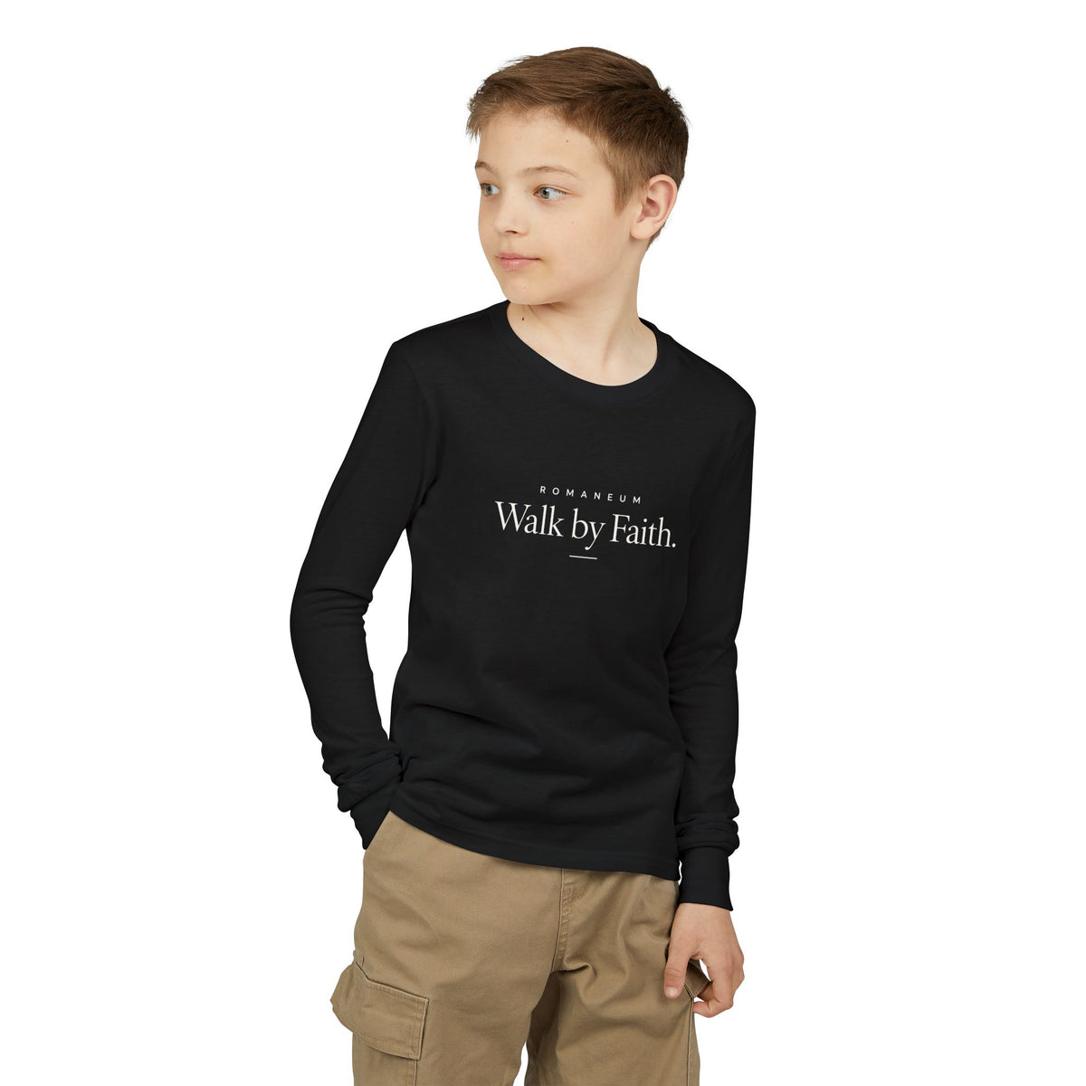 Walk by Faith Youth Long Sleeve Tee