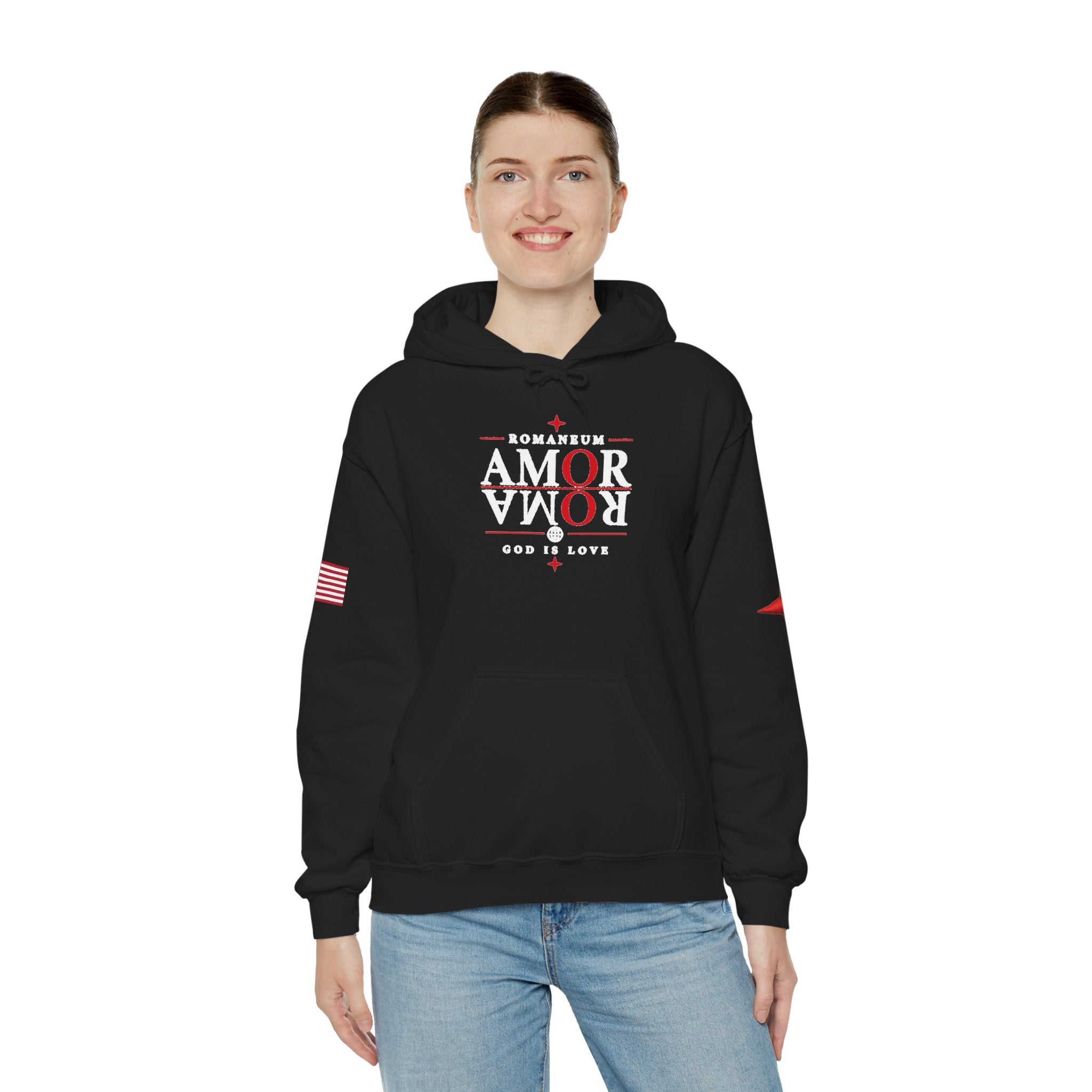 Romaneum ‘Amor’ Hoodie — God Is Love Graphic Sweatshirt
