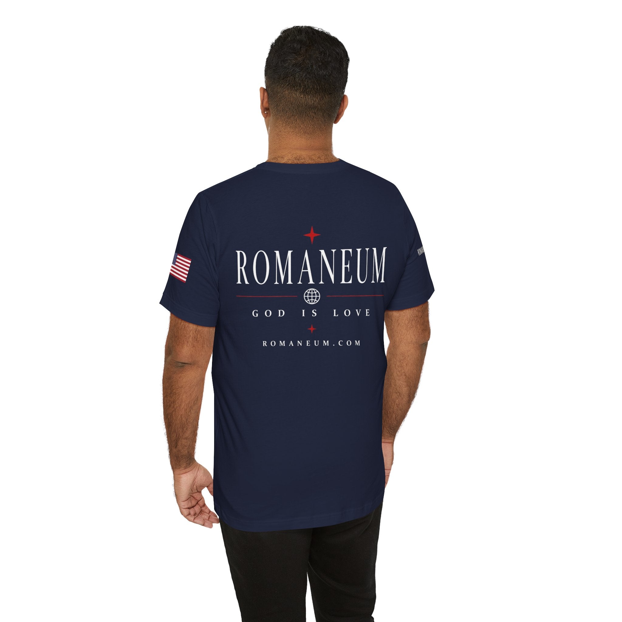 Romaneum 'AMOR/ROMA' God Is Love Graphic Tee