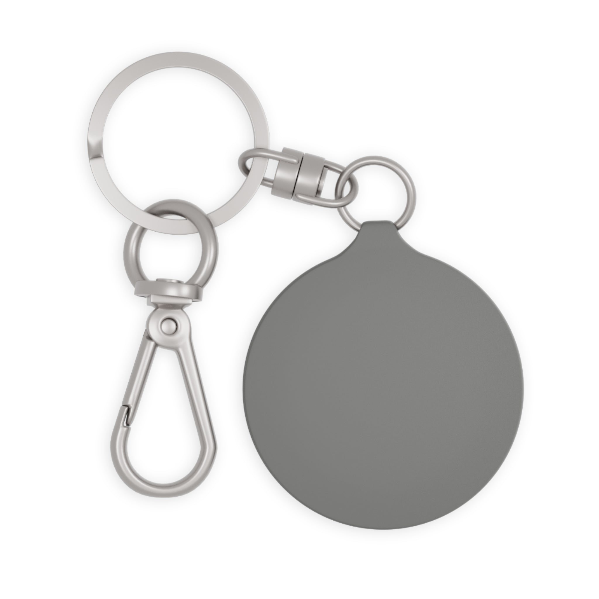Amor Romae Keyring Tag — "AMOR/ROMA" God Is Love Round Keychain
