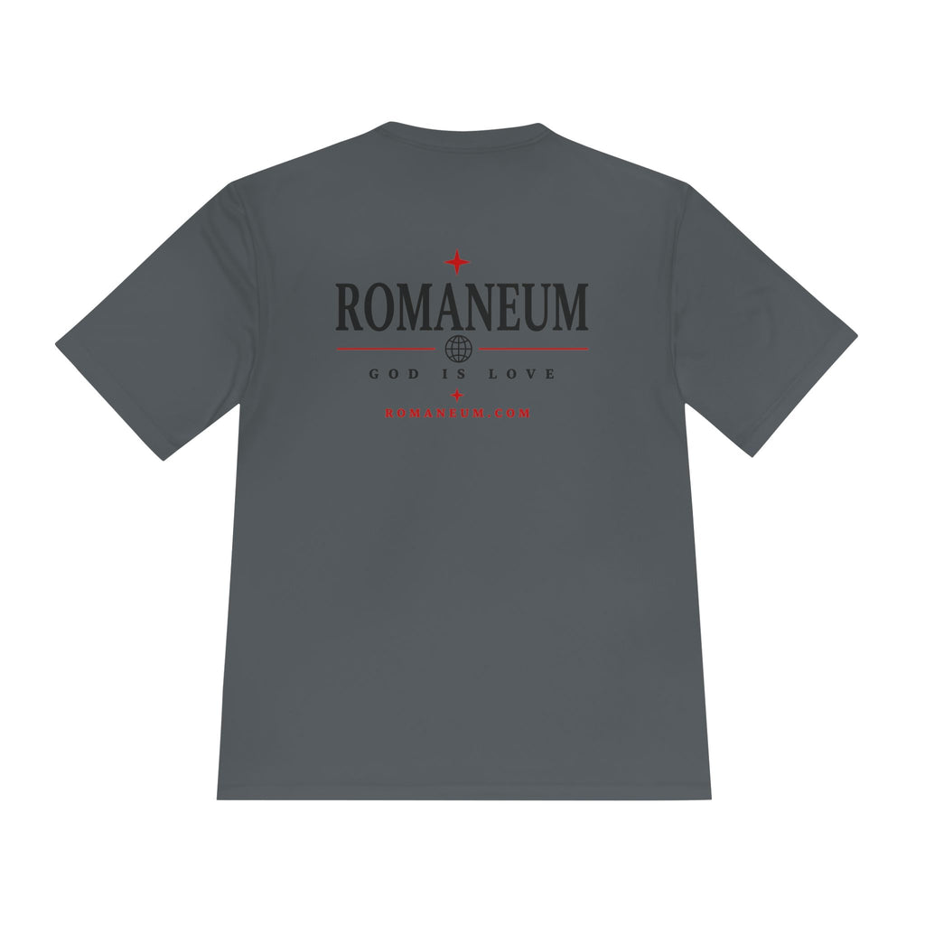 Romaneum AMOR Reversible Graphic Tee — "God Is Love" Christian Scripture Shirt