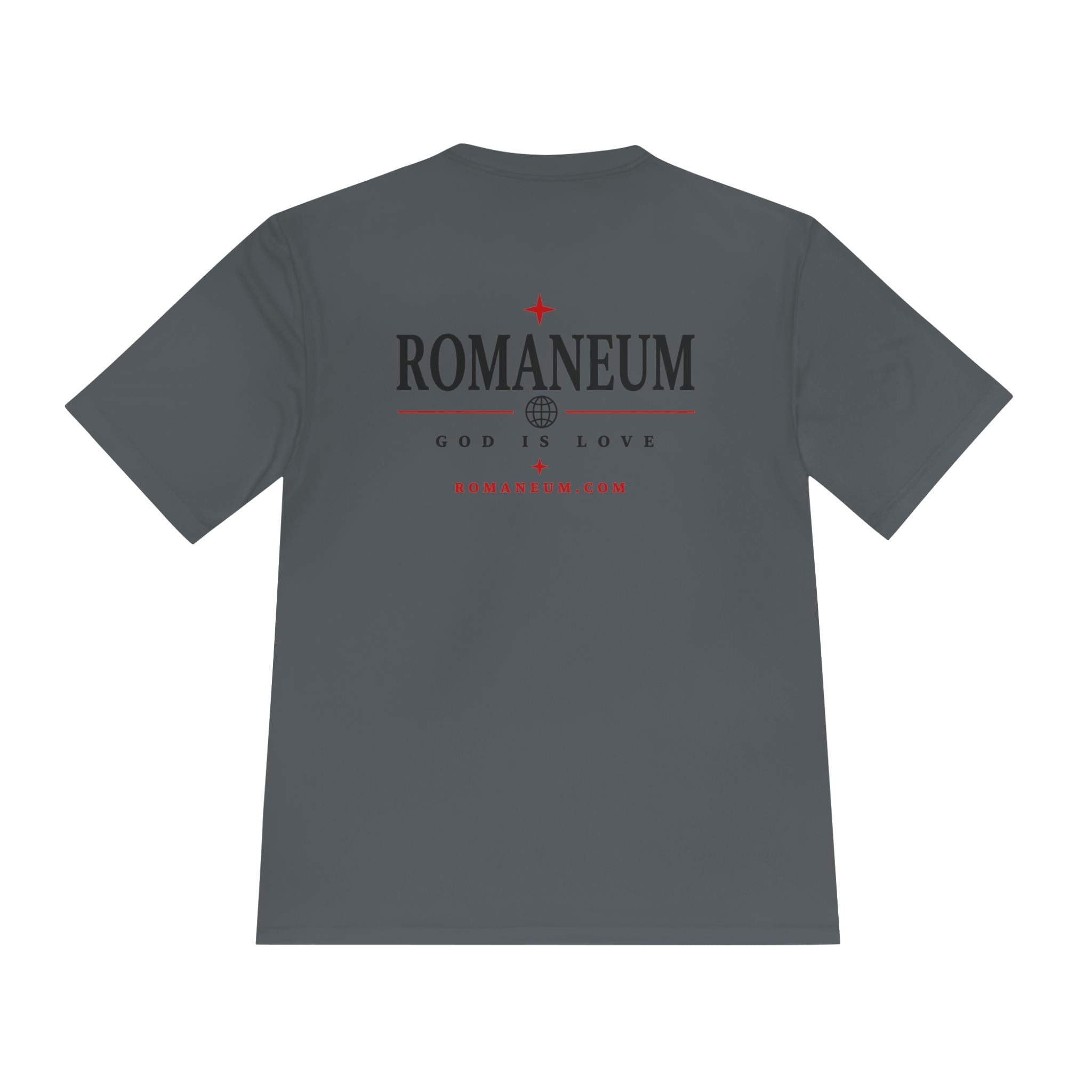 Romaneum AMOR Reversible Graphic Tee — "God Is Love" Christian Scripture Shirt