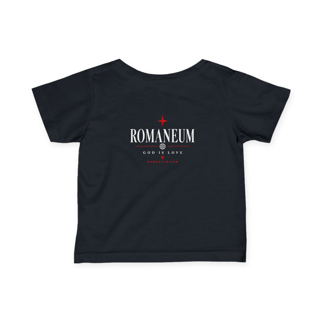 Infant Tee – 'AMOR ROMA' God Is Love Christian Baby Shirt