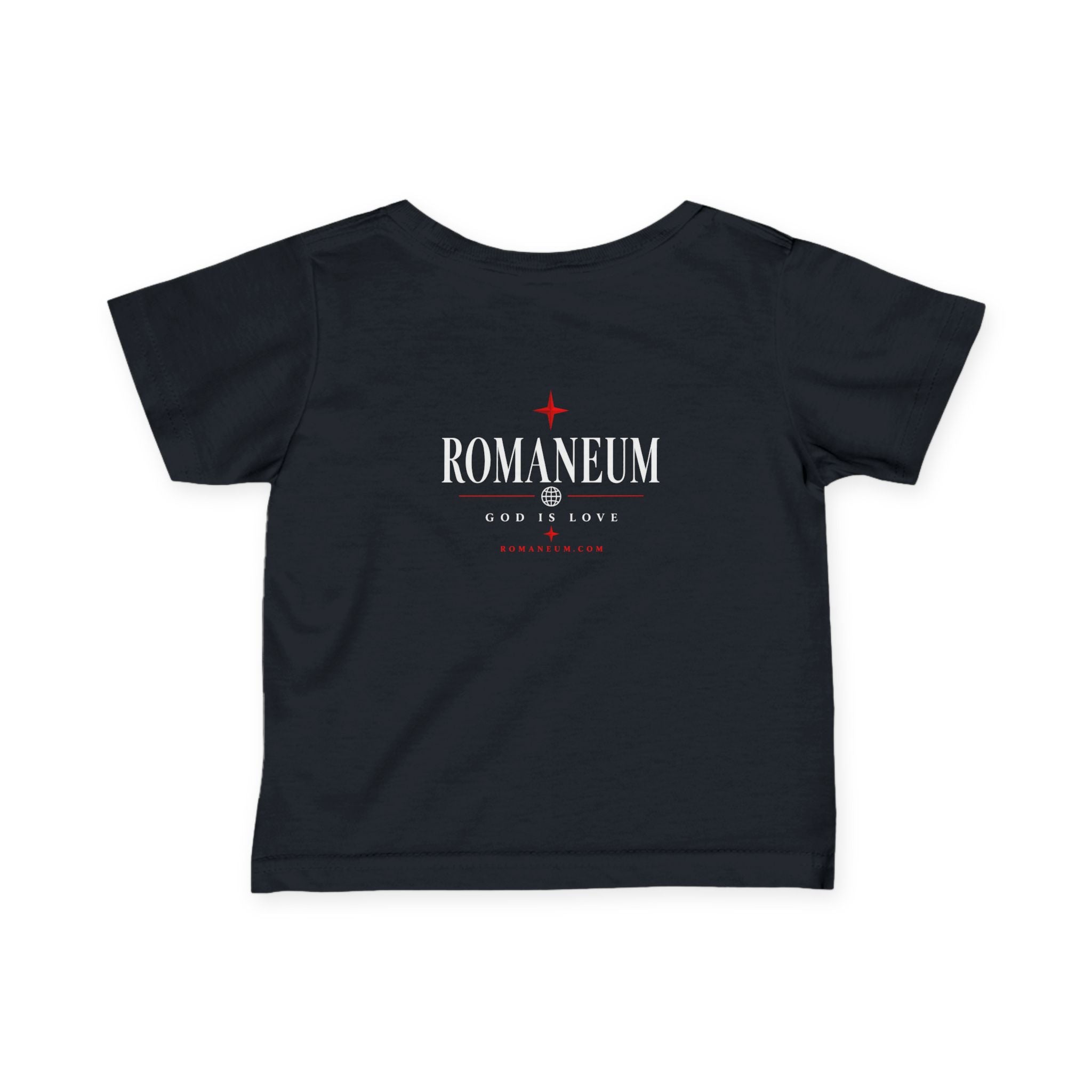 Infant Tee – 'AMOR ROMA' God Is Love Christian Baby Shirt