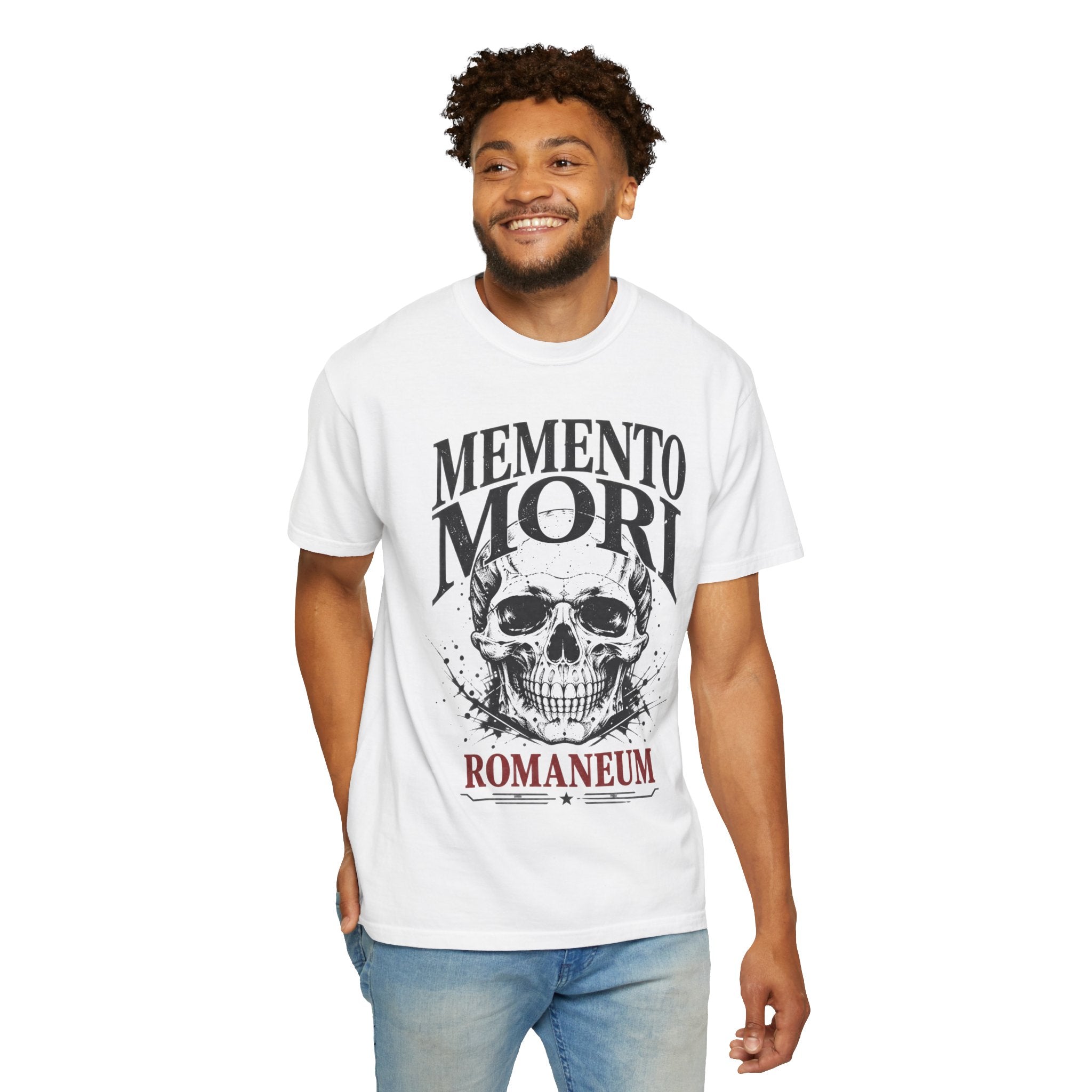 Memento Mori Skull T‑Shirt — Romaneum Gothic Graphic Tee