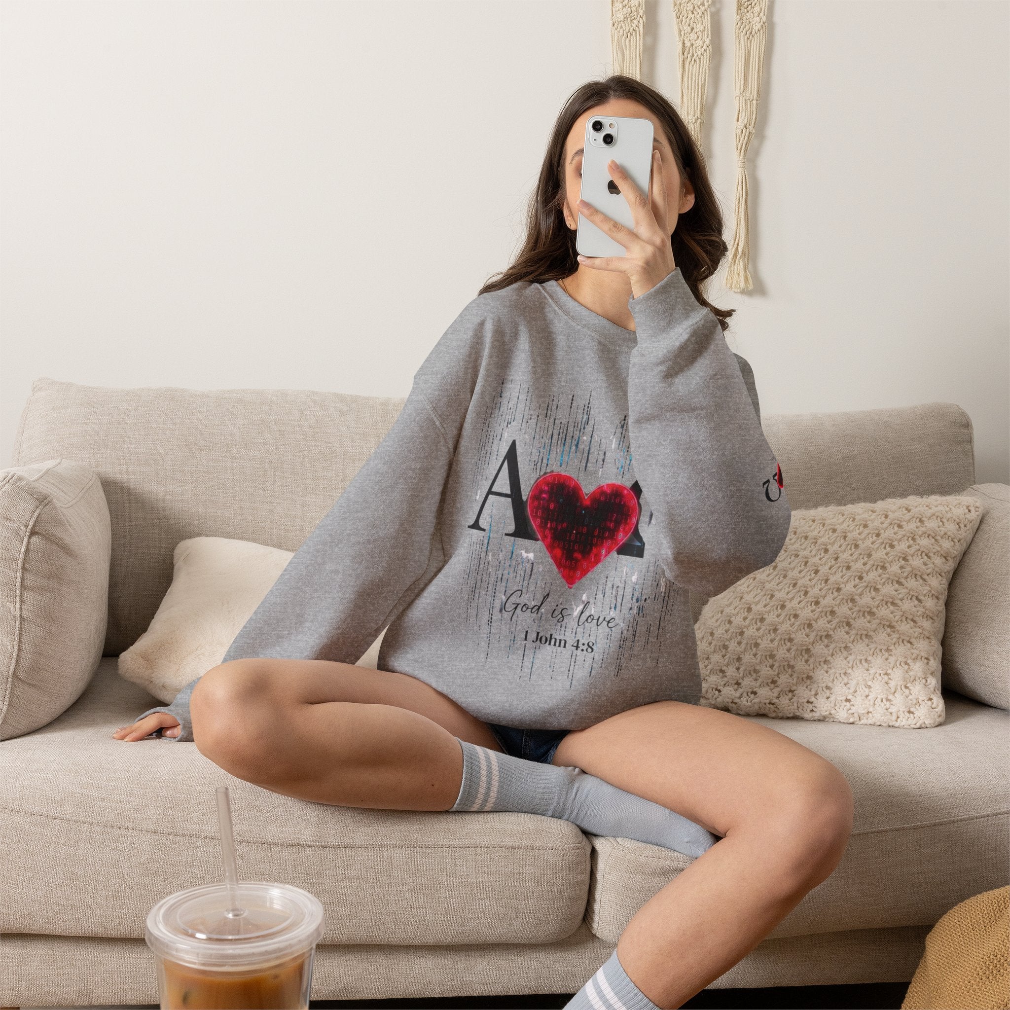 Alpha Omega Heart Sweatshirt ROMANEUM