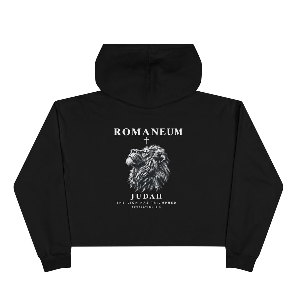 Romaneum Judah Lion Crop Hoodie —  Graphic Crop Hoodie