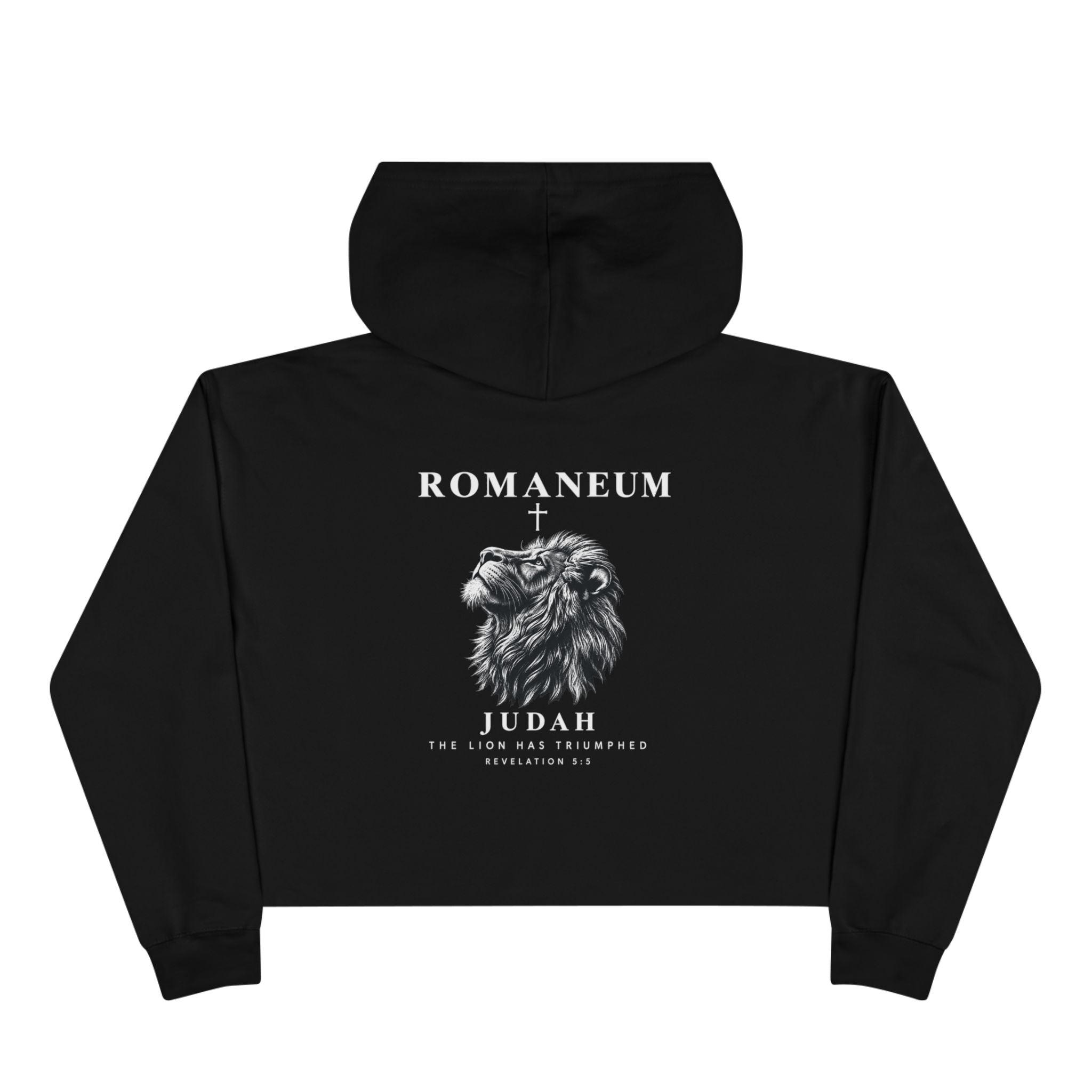 Romaneum Judah Lion Crop Hoodie —  Graphic Crop Hoodie