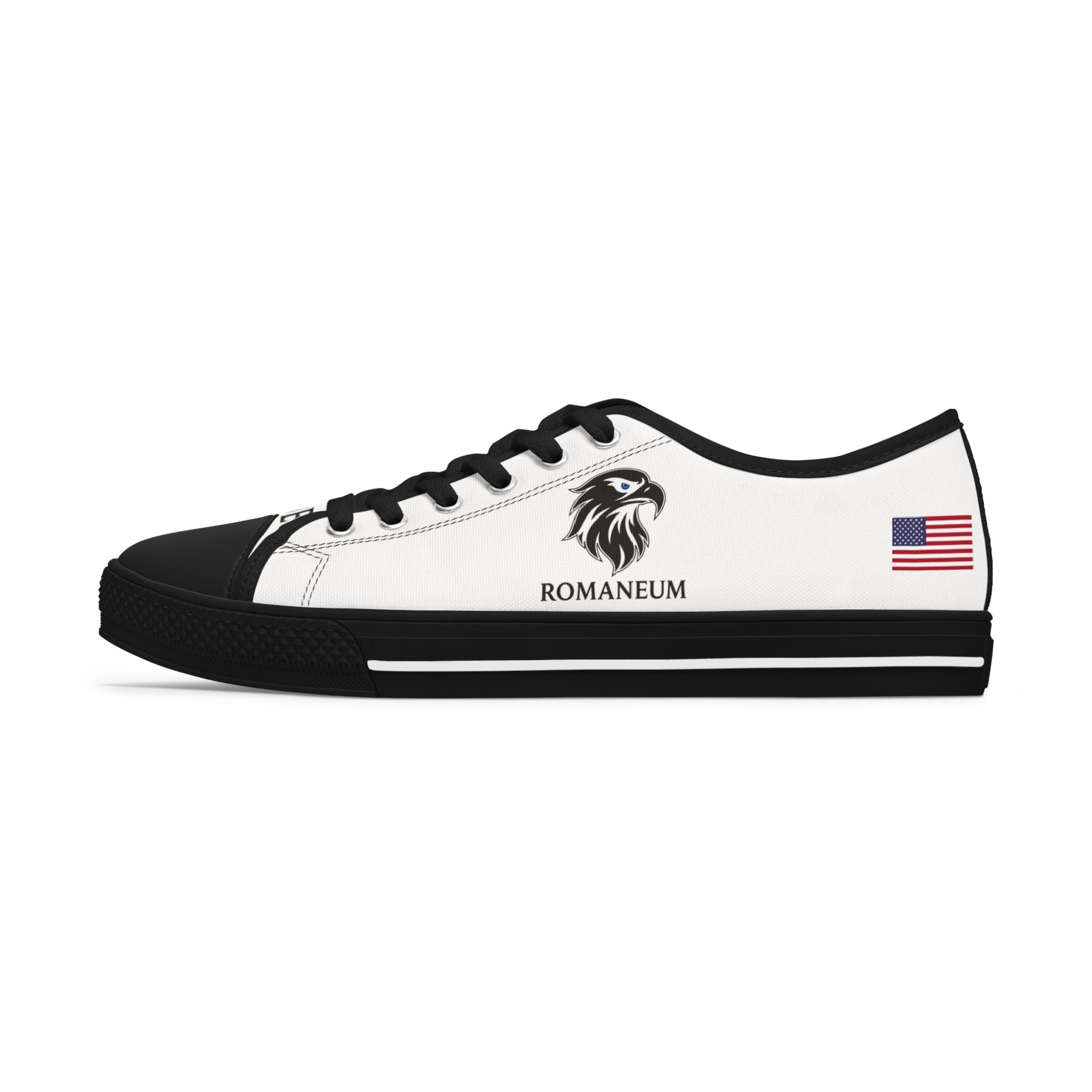 Romananeum Eagle Logo Top Sneakers | American Flag Accent