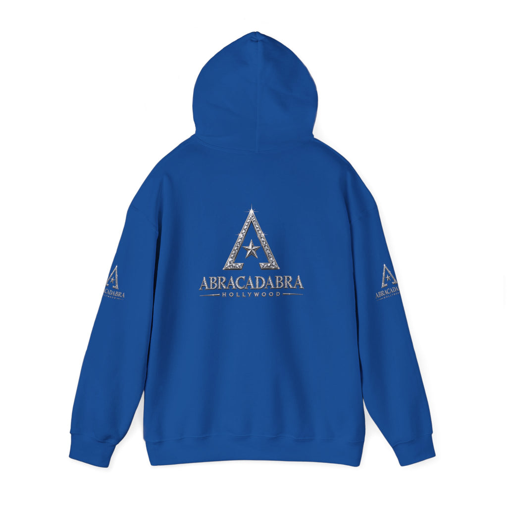 Abracadabra Triangle Logo Hoodie — Mystical Graphic Pullover