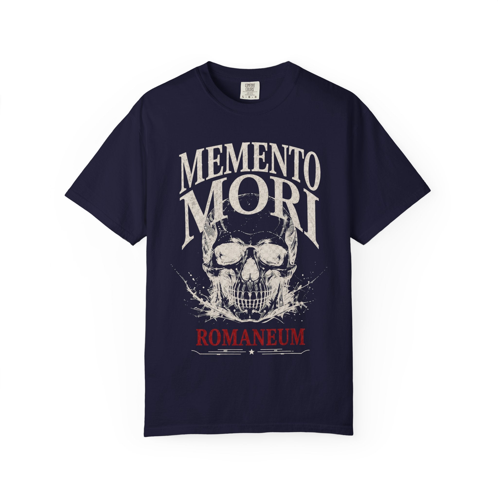 Memento Mori Skull T‑Shirt — Romaneum Gothic Graphic Tee