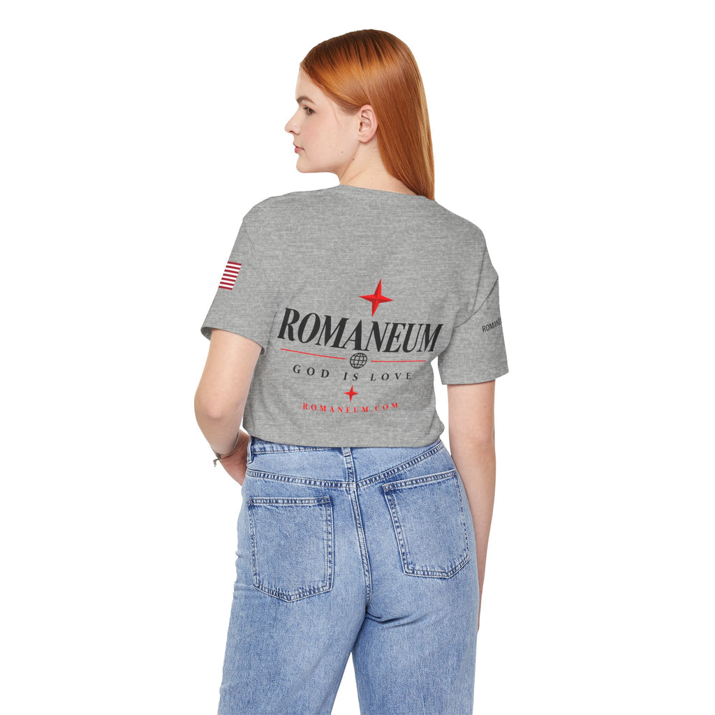 Romaneum 'AMOR/ROMA' God Is Love Graphic Tee