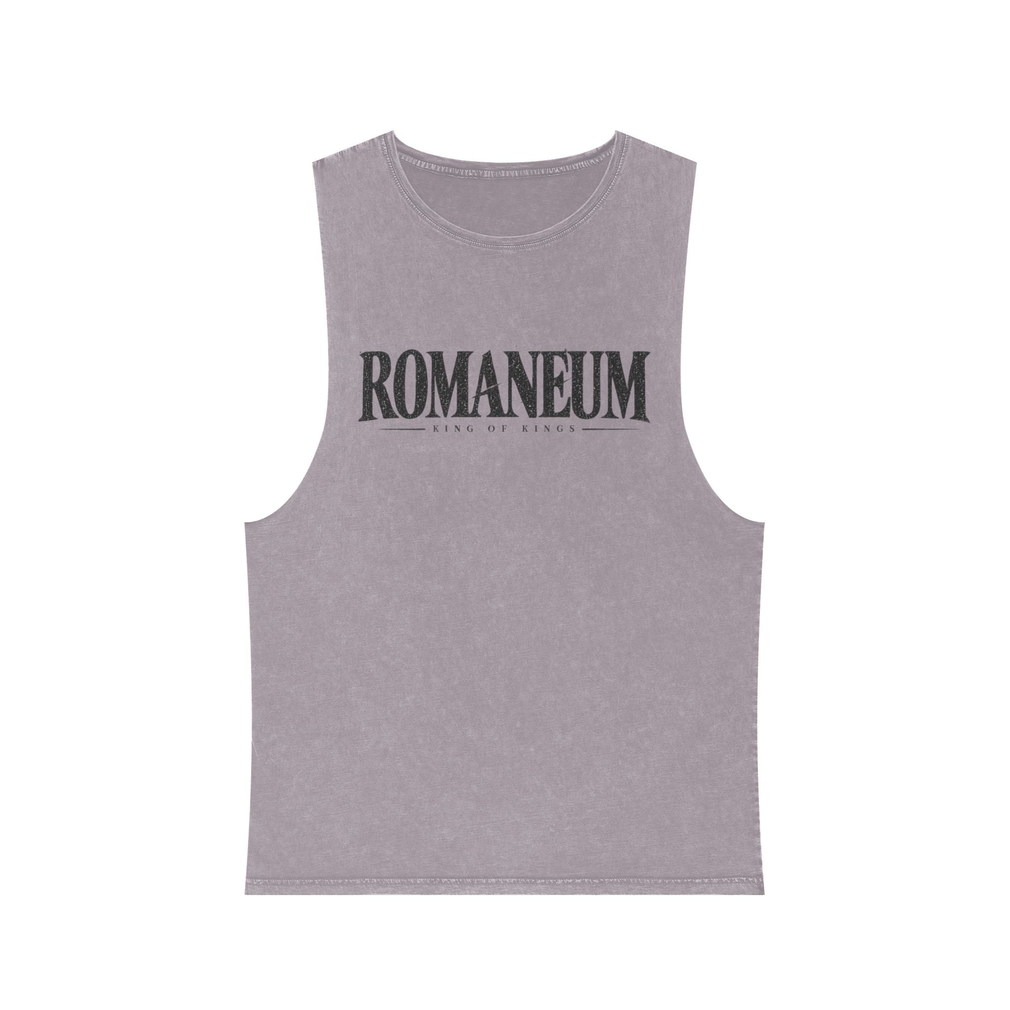 Romanеum Stonewash Tank Top — Vintage Graphic Muscle Tee