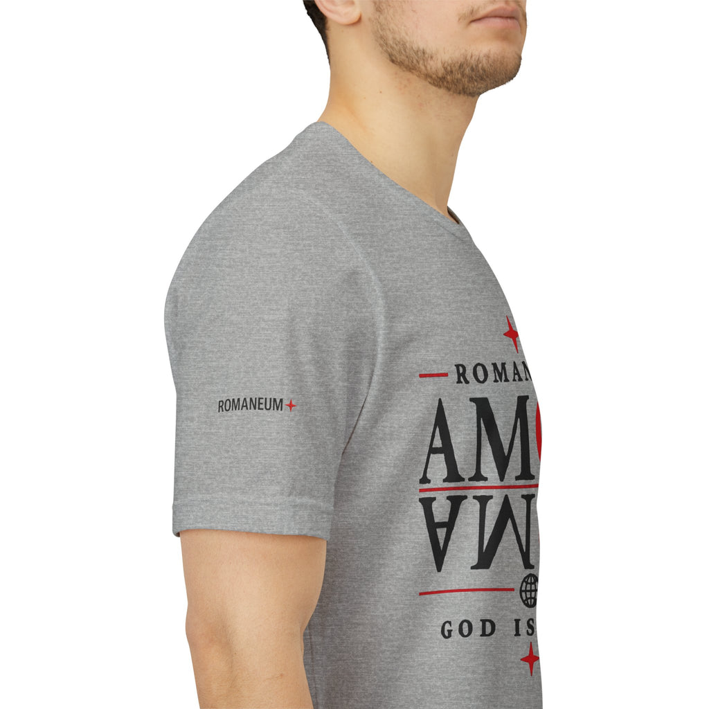 Romaneum 'AMOR/ROMA' God Is Love Graphic Tee