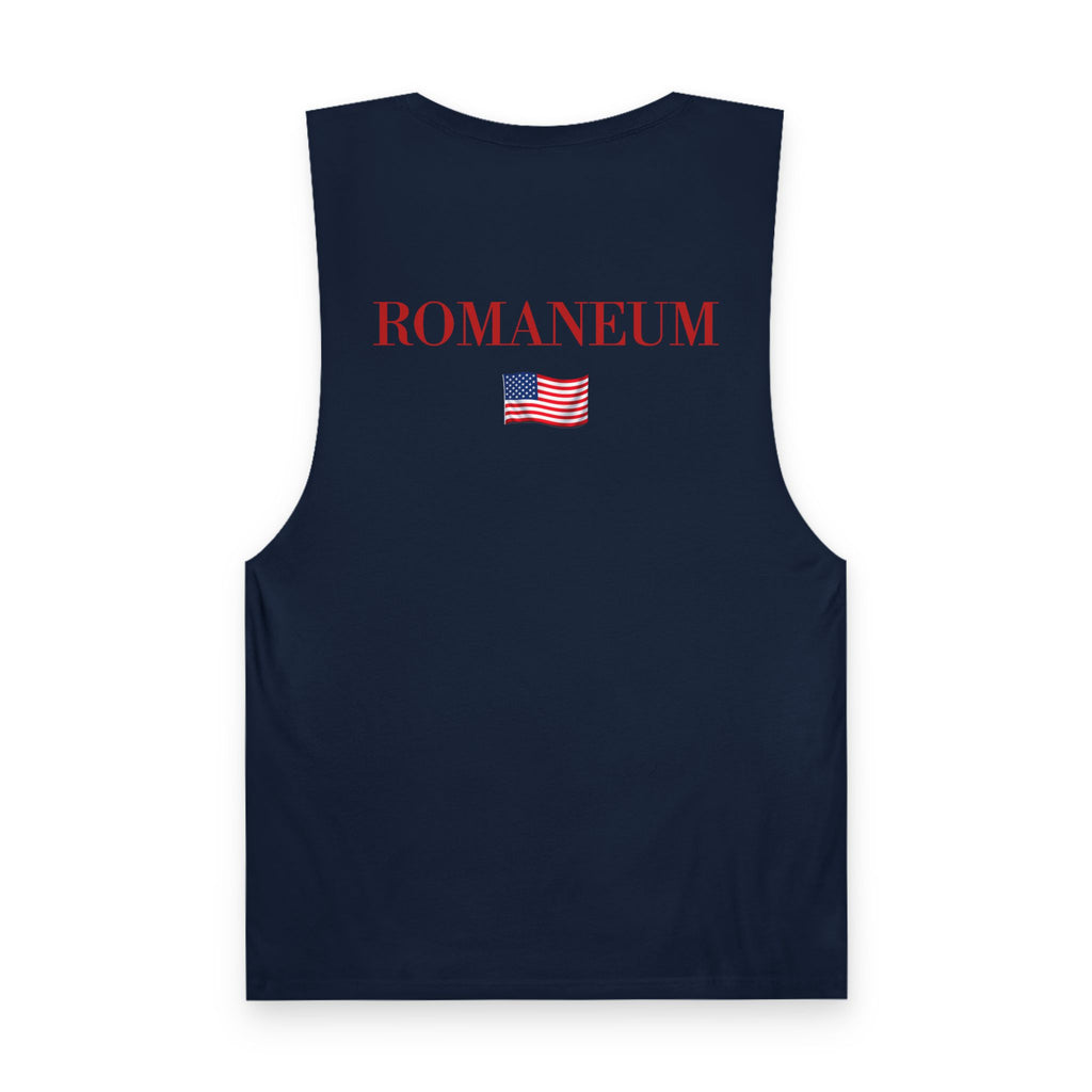 God Bless America Eagle Tank Top — Patriotic Romaneum USA Flag Muscle Tee