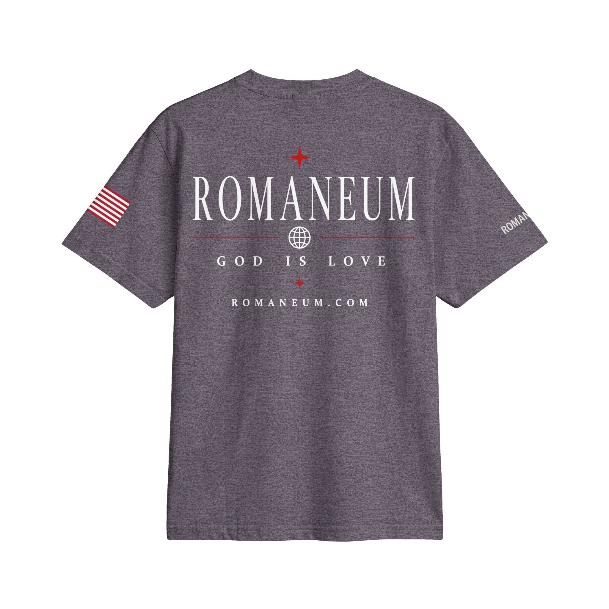 Romaneum "Amor/Roma" Active Tee — God Is Love Graphic Shirt