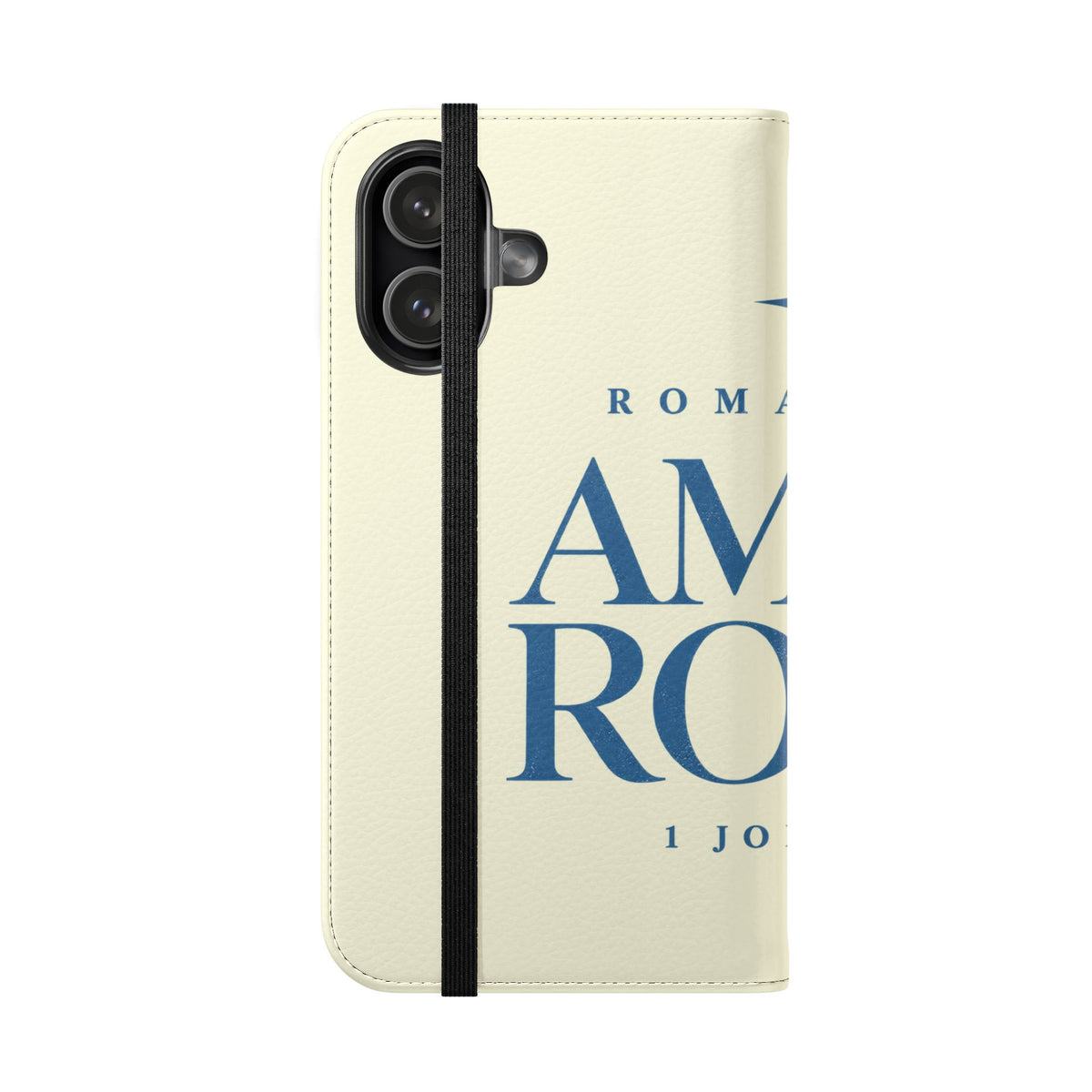 Amor Roma Flip Case — Faith-Inspired Leather Wallet Phone Cover
