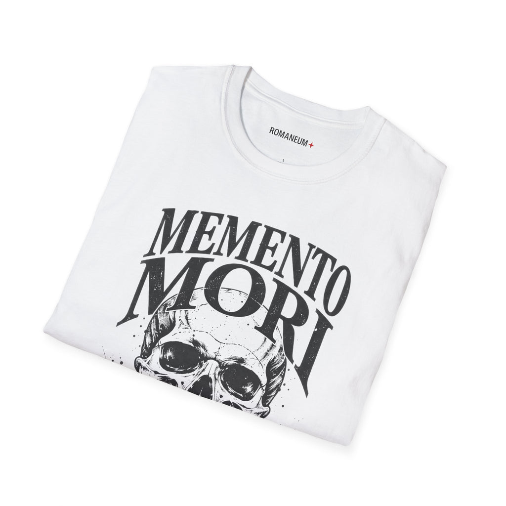 Memento Mori Skull T-Shirt — Gothic Reminder Tee with Romaneum Skull Design