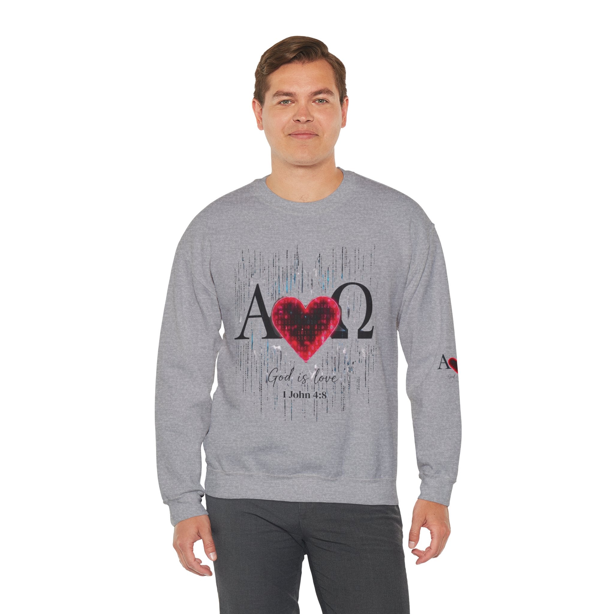 Alpha Omega Heart Sweatshirt ROMANEUM