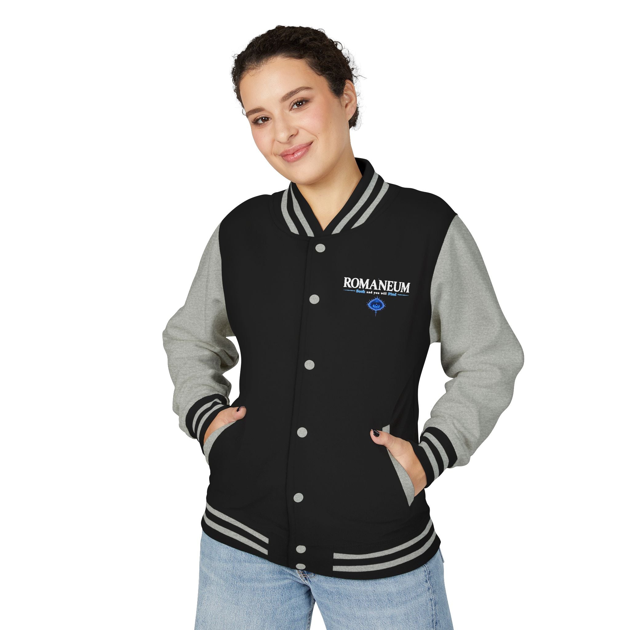Romaneum Eye Graphic Varsity Jacket