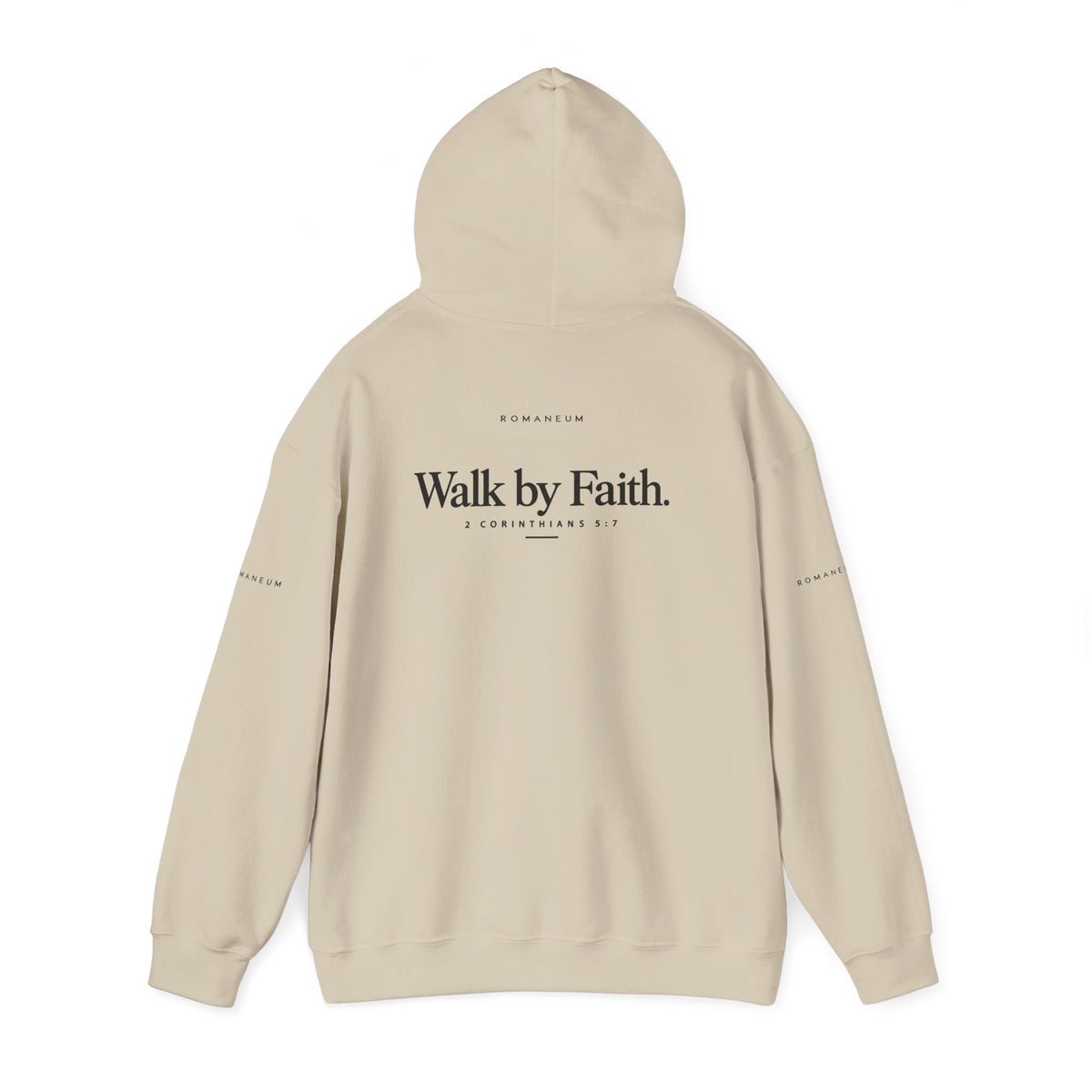 Walk by Faith Hoodie — "Walk by Faith" Inspirational Christian Hoodie (2 Corinthians 5:7)