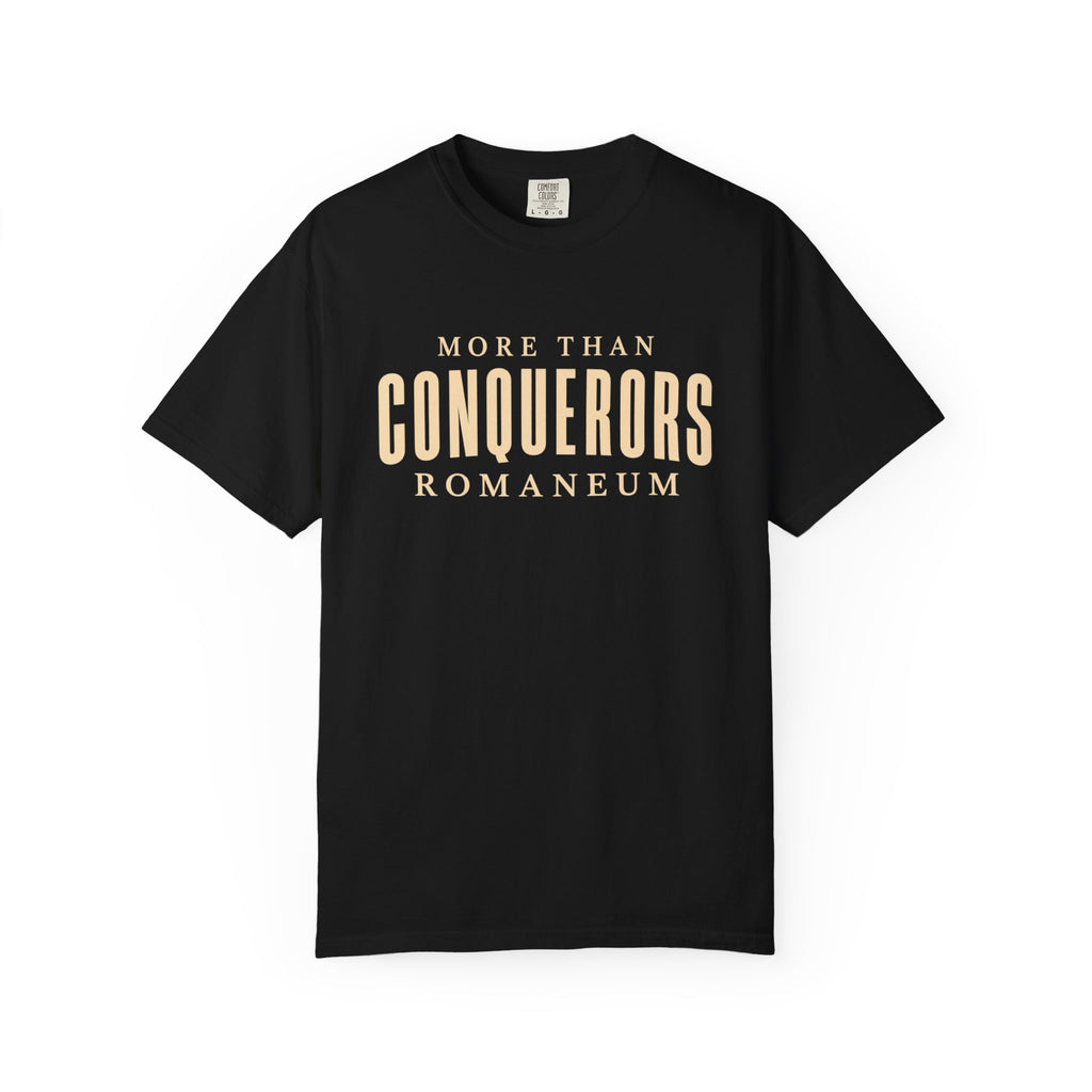 More Than Conquerors T-Shirt — "Romaneum" Graphic Tee