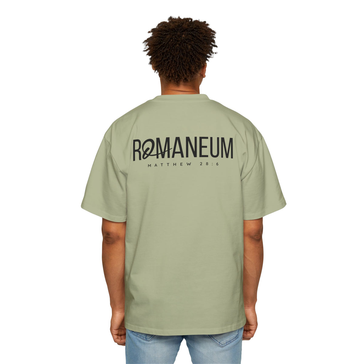 He Is Risen Christian Tee — Romaneum Matthew 28:6 Easter T‑Shirt