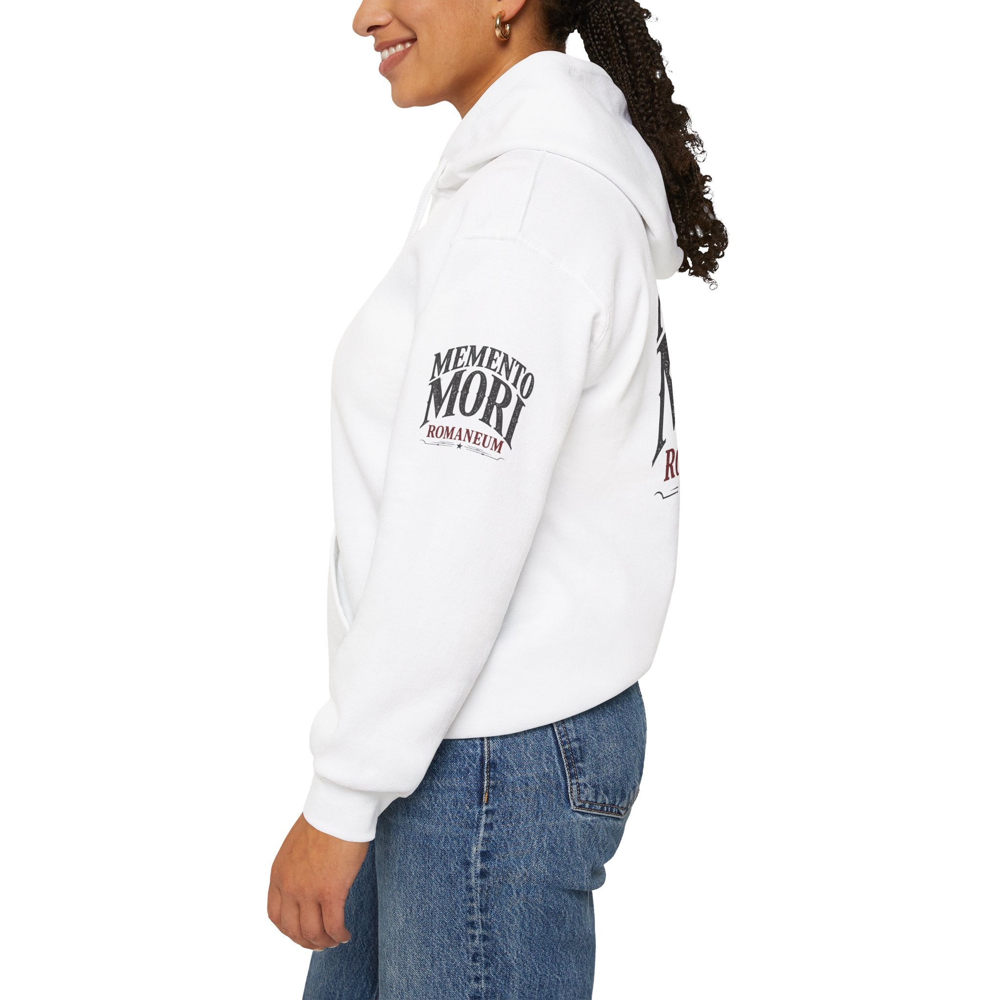 Memento Mori Hoodie — Romaneum Skull Graphic Pullover