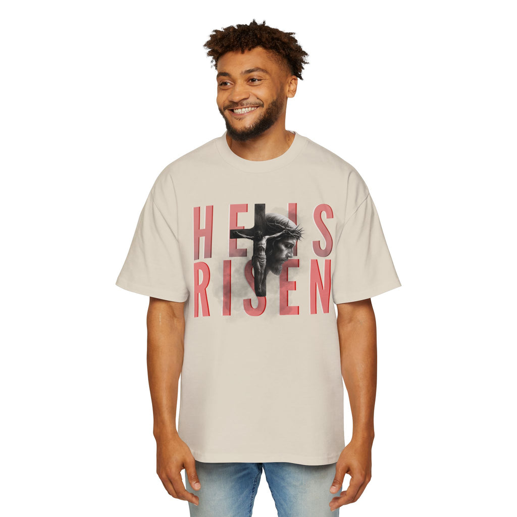 He Is Risen Christian Tee — Romaneum Matthew 28:6 Easter T‑Shirt